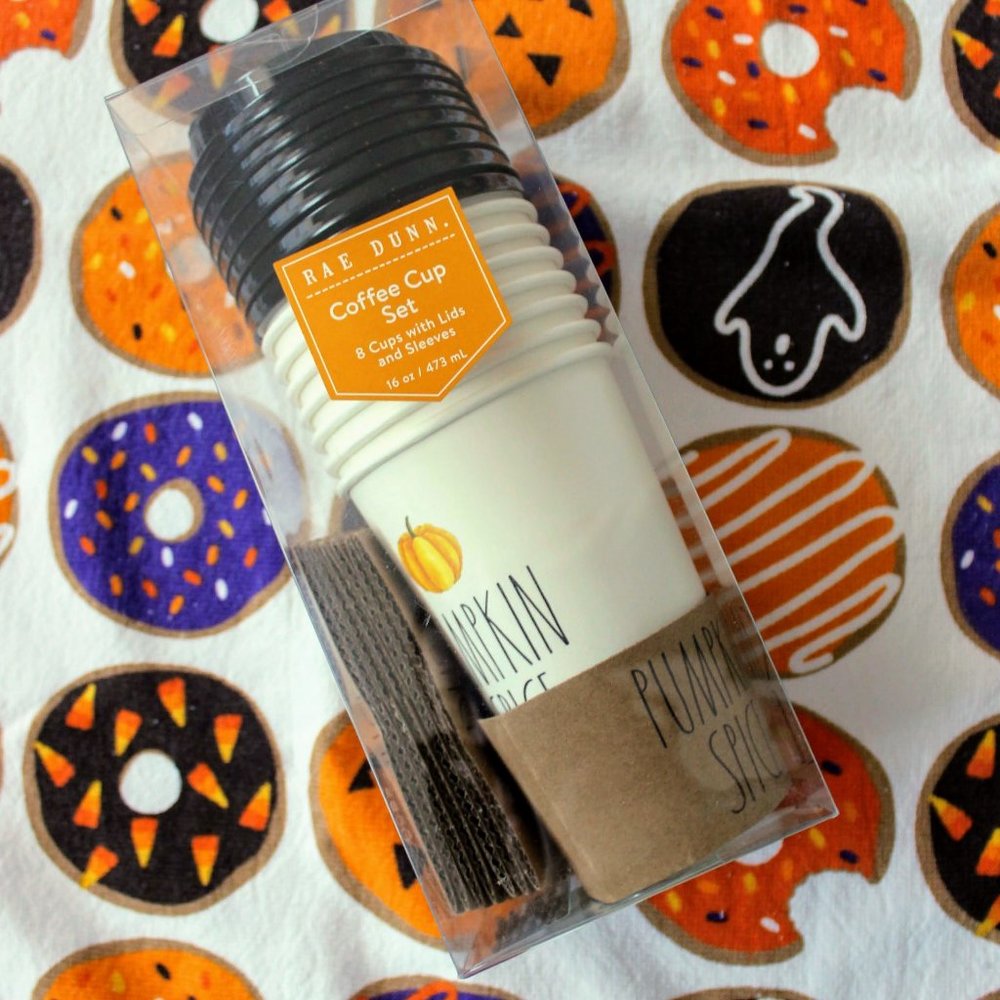 Fall To Go Cups - Rae Dunn Coffee Cup Set - Pumpkin Spice